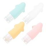 Ipetboom 4 Pcs Aperto De Garrafa De Armazenamento De Viagem Recipientes De De Viagem Recipiente De Viagem De Shampoo Xampu Loção Garrafas De Viagem Frascos De Shampoo De Viagem