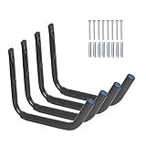 IPETRK Suporte De Parede De Armazenamento De Caiaque Para Garagem Ganchos De Caiaque Grandes Para Suporte Externo Interno 38 Cm Resistente Para Pendurar Canoa Madeira Prancha De Surf Bicicletas 