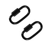 Iplusmile 2 Unidades Mosquetão Mosquetao Aço Inox Travel Escalando Anel De Conexão De Corda De Segurança Corda De Escalada Conector De Link Rápido De Corda Fivela De Escalada Aço Inoxidável