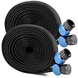 IPOW Engrossar 7 6 M 7 6 M Design De Camada Dupla Resistente Economiza 80 De água à Prova De Vazamento Mangueira De Irrigação Por Gotejamento Para Jardim Gramado Canteiro De Flores Campo