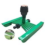 Irrigador De Jardim Giratório Com Base H Aspersor Rotativo Circular Campo Horta 360 