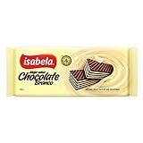 ISABELA Biscoito Wafer Chocolate Recheio Chocolate Branco Isabela Pacote 100G