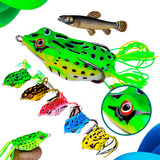 Isca Artificial Frog Sapo Anti Enrosco Sapo Kit 10 Sortido