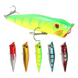 Isca Artificial Popper Superficie Importada Tucunaré Kit 5