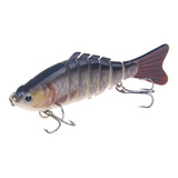 Isca Biônica Articulada De 100 Mm Isca De Pesca 7 Segmento