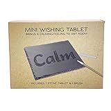 Island Dogs Mini 15 Cm X 20 Cm Wishing Tablet Buddha Board Traga Uma Sensação Calmante Para Qualquer Sala Com Pintura Aquática Para Relaxamento Inclui 1 Tablete De Pedra E 1 Pincel