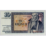 Islândia Bela Cédula De 10 Kroner De 1961 Fe Antiga