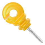 Isolador Cerca Elétrica Gancho Afastador 7cm Amarelo C 100