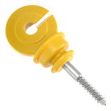 Isolador Cerca Elétrica Gancho Afastador 9cm Amarelo 100 Unidades