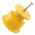 Isolador Cerca Elétrica Roldana 30x30 Amarelo Pct C 400