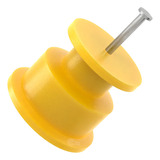 Isolador Cerca Elétrica Roldana 30x30 Amarelo Pct C 400