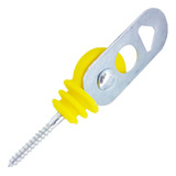 Isolador Engate Porteira Parafuso Amarelo Cni