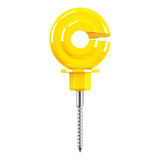 Isolador Gancho Anel Amarelo 9cm C 200   Alta Qualidade
