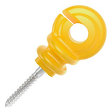 Isolador Gancho Cerca Elétrica Rural 7cm Amarelo 50 Unid 