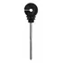 Isolador Gancho Longo 16 Cm Preto Kit 50 Unidades