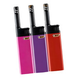 Isqueiro Acendedor Bic Ez Reach Bico Longo Kit C 3 Unidades