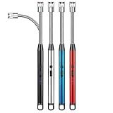 Isqueiro Acendedor Elétrico Recarregável De Fogão A Gás- Churrasqueira- Velas- Cozinha- Ponta Flexível- Carregamento USB- 27 Cm- Premium -Cores Sortidas-