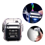 Isqueiro Eletrico De Plasma Carregador Usb Lanterna Potente
