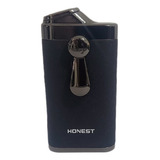 Isqueiro Maçarico Honest Duas Chamas Elegante C Furador 802