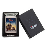 Isqueiro Zippo 29596 Marine 7th War Loan Escovado Com Fluido