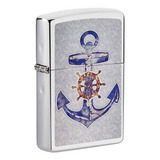 Isqueiro Zippo 49411 Classic Âncora E Leme Polido Original