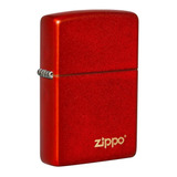 Isqueiro Zippo Classic Metallic Red Logo - 49475zl