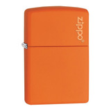 Isqueiro Zippo Classic Orange Matte Logo