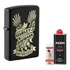 Isqueiro Zippo Harley Davidson + Brinde Fluído E Pedra