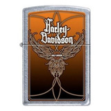 Isqueiro Zippo Harley Davidson Logo Lighter Chrome 3572