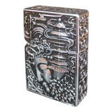 Isqueiro Zorro Zippo Metal Vintage samurai 