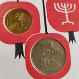 Israel 1 Lira E 10 Agorot 1972 Fc Selo Carimbado E Envelope