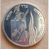 Israel 1 N. Sheqel 14,4 G Prata 925 Revolta Heroismo 1993 Fc