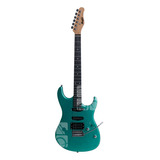 It Guitarra Memphis Mg 260 Metallic Surf Green Capa Afinador