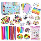 Itopstar Kit De Suprimentos De Artes E Artesanato Conjunto De Artesanato Para Crianças Suprimentos De Arte Para Crianças ótimo Para Projetos De Artesanato De Pré Escola Escola Em Casa E Jardim De
