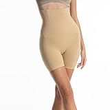 J COLOUR Modelador De Cintura Alta Com Controle De Barriga Modelador Corporal Feminino Calcinha Com Controle De Barriga Modelador De Cintura Feminino -Boxer-Bege- GG-