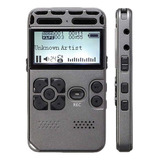 J Gravador De Voz Com Som De Áudio Digital Lcd Recarregável