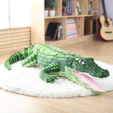 Jacaré Crocodilo Pelúcia 100cm Aligator Realista Decoração Cor Verde