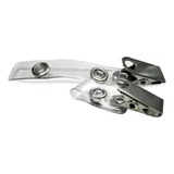 Jacaré Para Crachá Clips Com Alça Transparente 10un