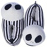 Jack Skellington Pantufa 3D Calçado Cosplay Adulto Oficial Disney Tamanho P 33 34 35 Cor Branco