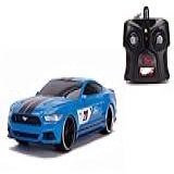 Jada Toys Bigtime Muscle 1 16 2015 Carro De Controle Remoto Ford Mustang Gt Rc 2 4 Ghz Brinquedos Para Crianças E Adultos Azul