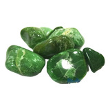 Jade Verde Unid 3cm Pedra Gema Natural Polida P Coleção