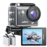 Jadfezy Câmera De Ação Wi Fi Ultra Hd 1080P Câmera Esportiva De 12Mp Grande Angular Tela Lcd De 2 Câmera Subaquática À Prova D Água De 30M 98 Pés Com 2 Baterias E Kit De Acessórios Para Capacete E