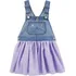 Jadineira Salopete Oshkosh Carters Jeans Com Saia Tutu Lilas