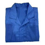 Jaleco Antiestático Lavável Avental P Azul