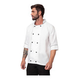 Jaleco Chef Cozinha Branca Gastronomia Oxford Baikal