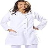 Jaleco Feminino Acinturado Oxford Branca Tamanho GG