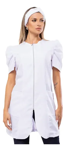 Jaleco Feminino Acinturado Ziper