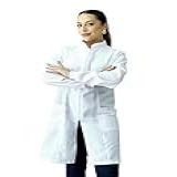 Jaleco Feminino Oxford Ziper