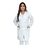 Jaleco Feminino Tradicional Manga Longa Medicina Oxford