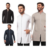 Jaleco Masculino Várias Cores Gabardine Zíper Ritz Full